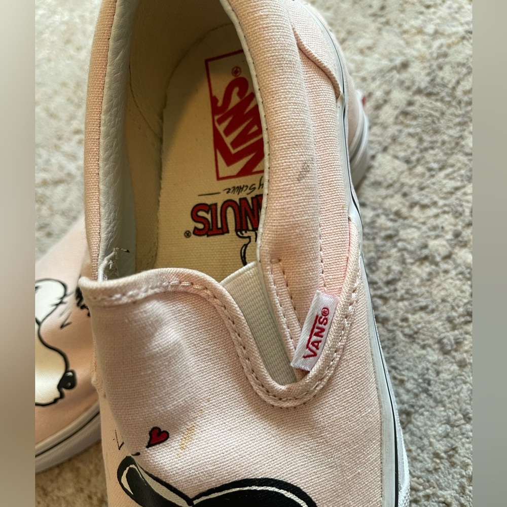 Vans Peanuts Pink Slip-On Sneakers - Picture 3 of 8